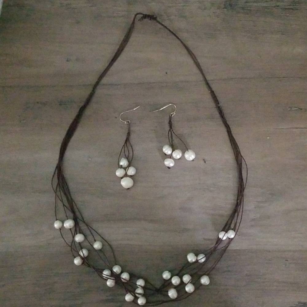 Necklace and earrings